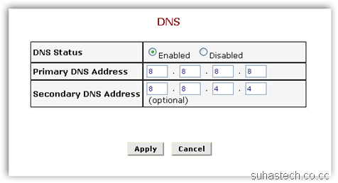 Modem DNS